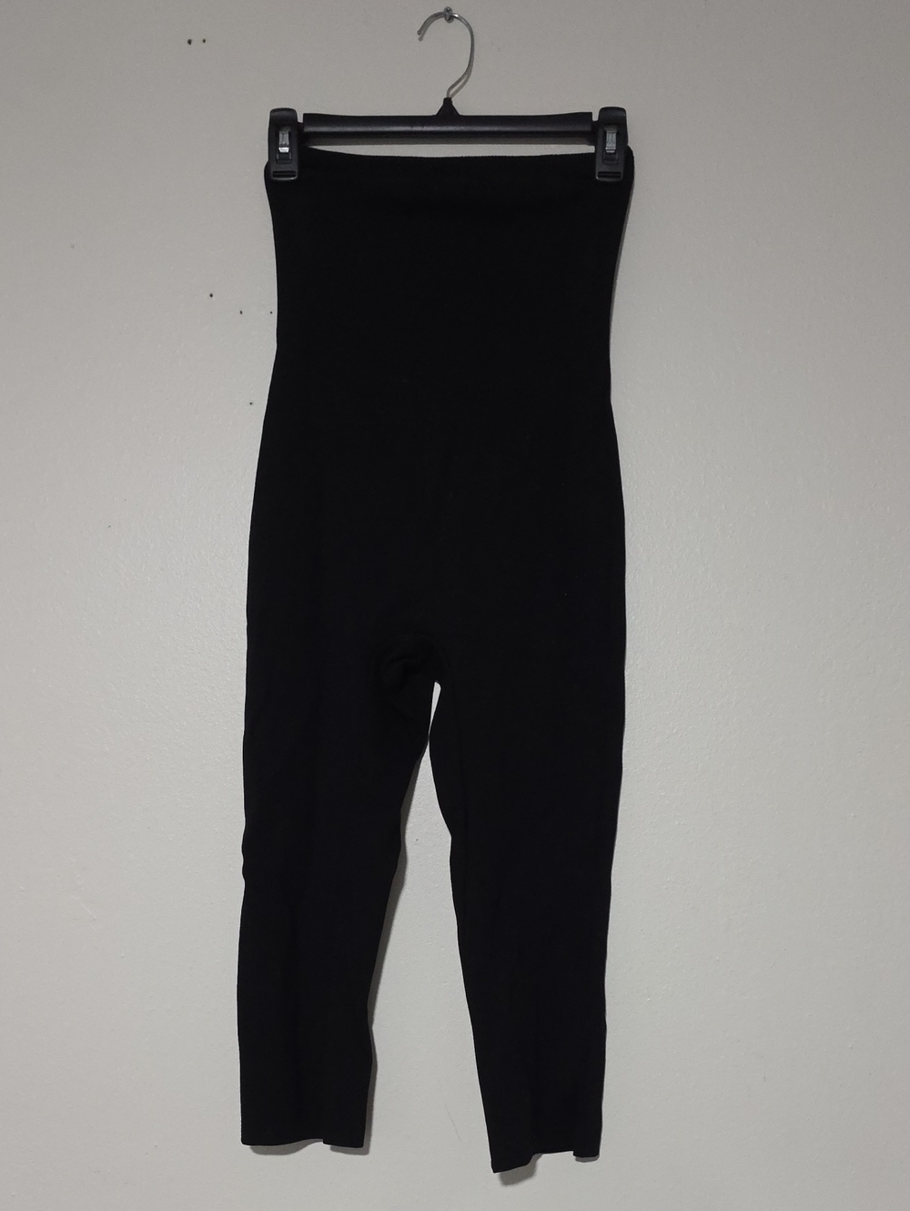 White Fox Boutique Strapless Black High-Waist Shaping Jumpsuit